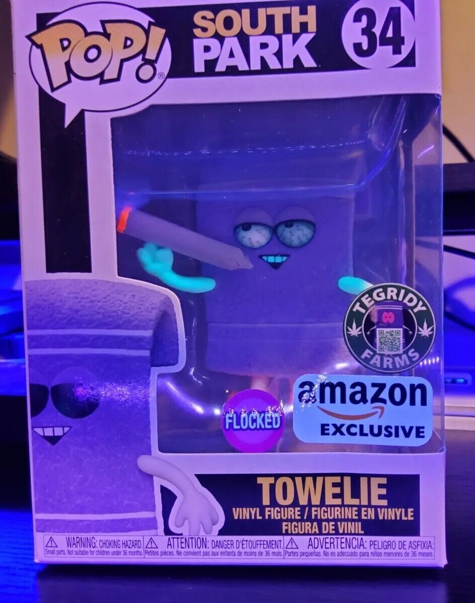 Funko Towelie Flocked Glow  Tegrity Farms Exclusive South Park