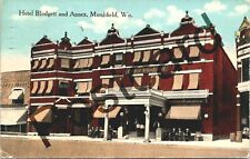 1914 Hotel Blodgett & Annex, MARSHFIELD WI , postcard jj039 picture