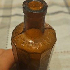 Kendall's Spavin Cure Brown Medicine Bottle Enosburgh Falls VT Medicines & Cures picture