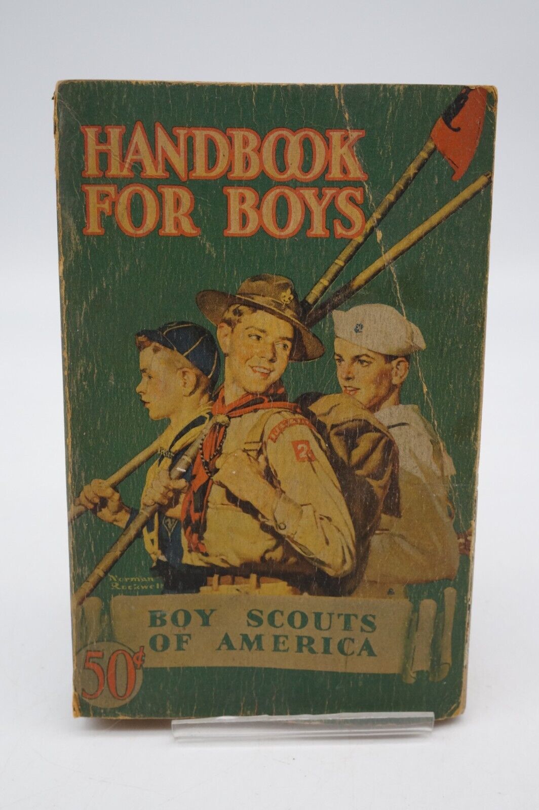 Vintage Boy Scouts of America Handbook for Boys BSA 1946 Norman Rockwell