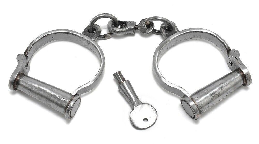 Old West Civil War Steel Handcuffs