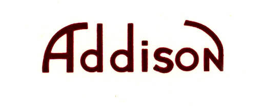 Red Addison CATALIN Radio Decal, Also for Bakelite and Wood Sets
