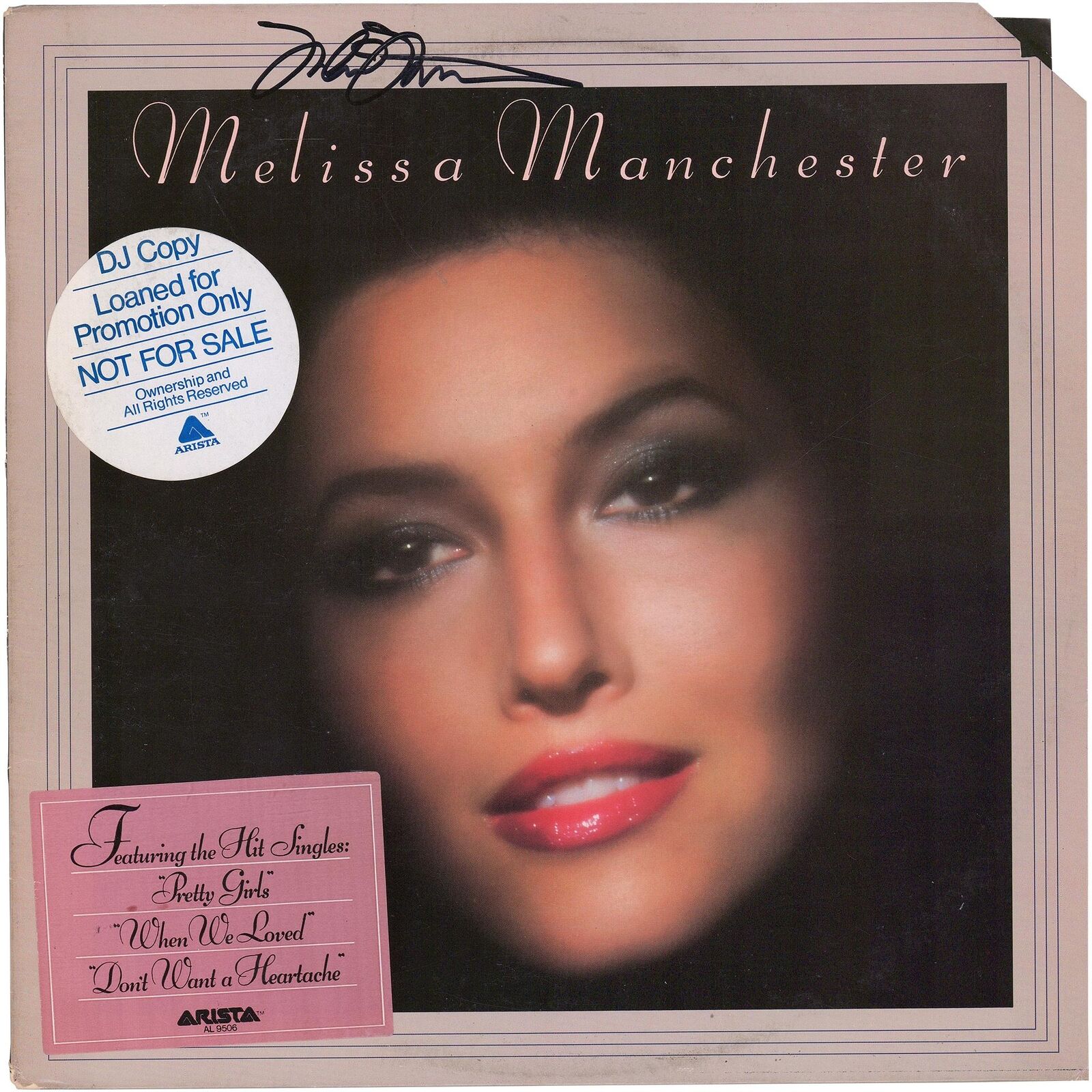 Melissa Manchester Autographed Melissa Manchester Album BAS