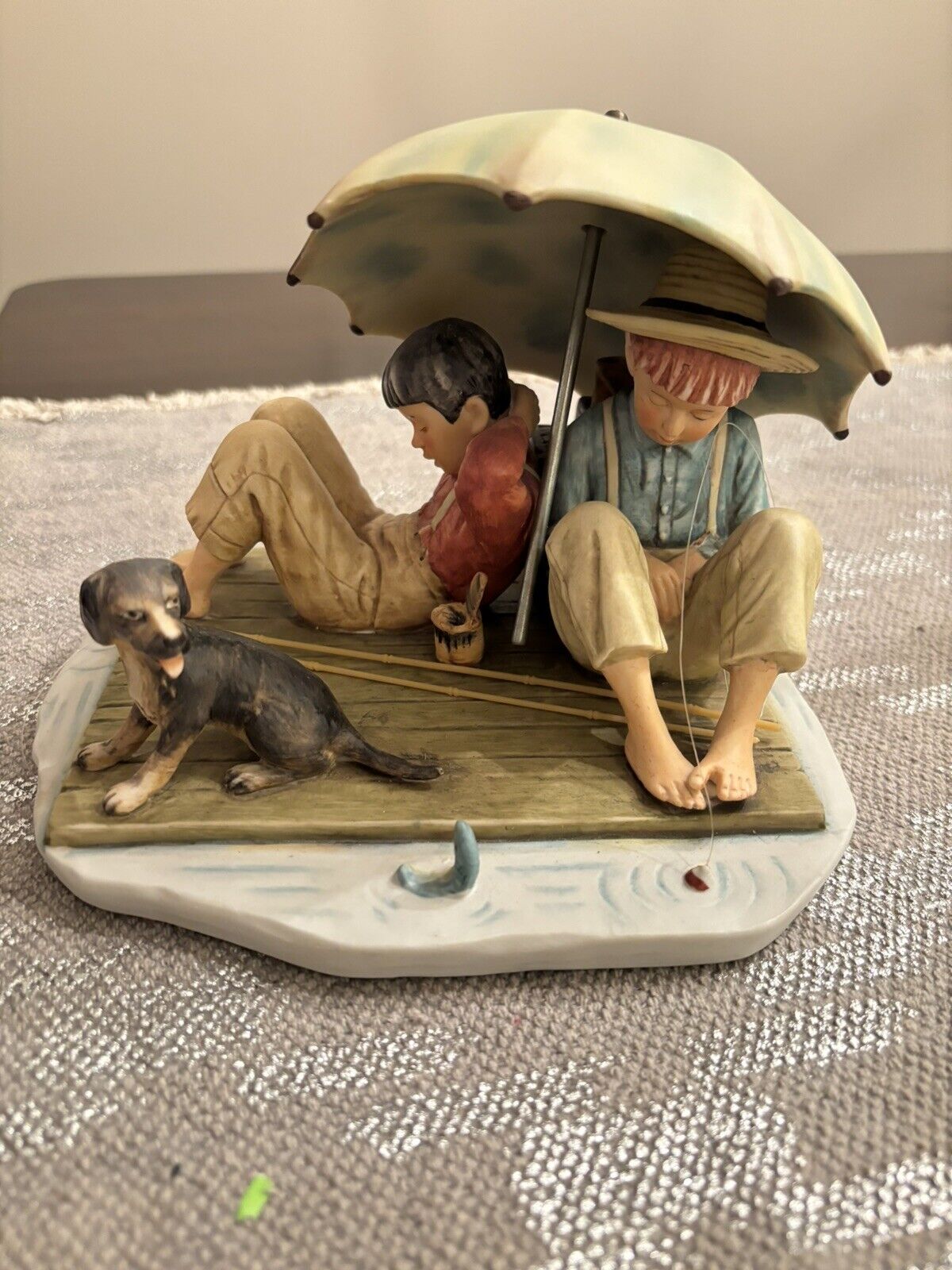Norman Rockwell Figurine “A Fisherman’s Paradise”