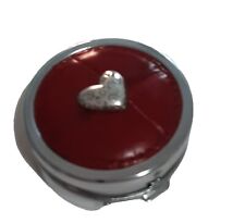 Brighton  Red Leather Heart Pill Box,  picture