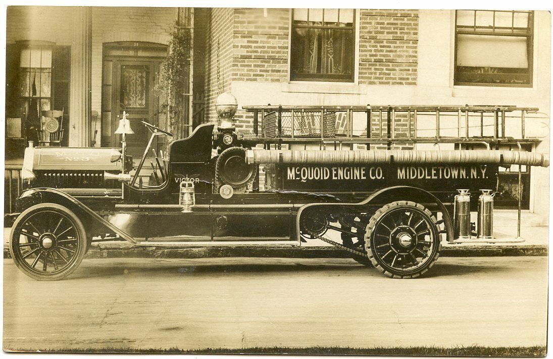 RPPC NY Middletown Fire Truck Ladders Bell McQuoid Engine Co Orange County