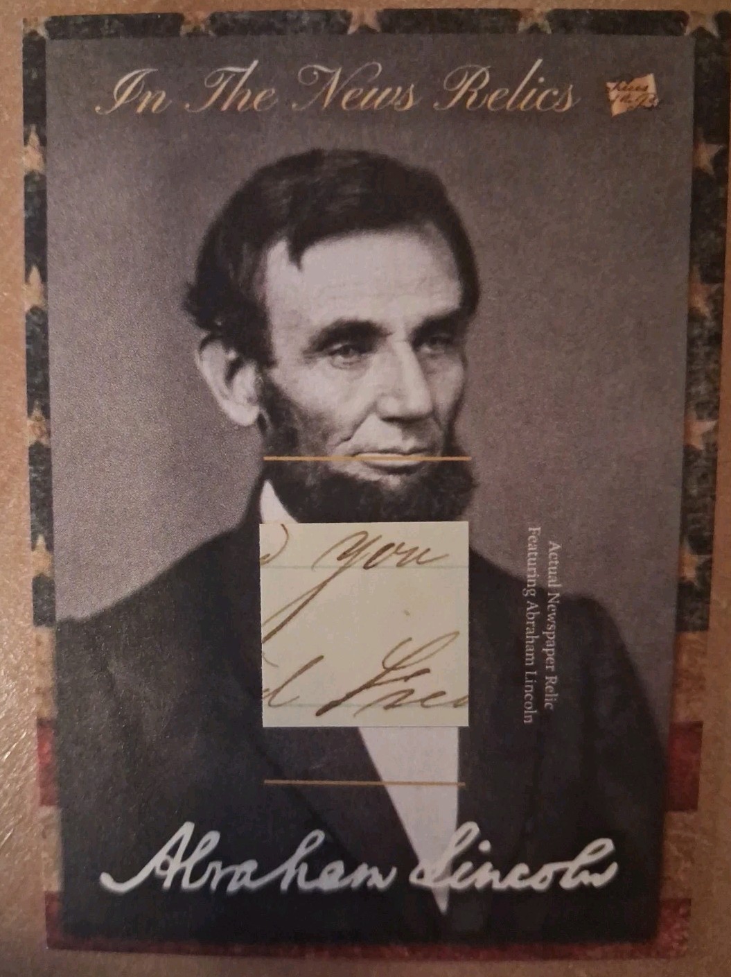 Pieces Of The Past The Bar Abraham Lincoln Handwritten Relic Pieces Of The Past The Bar Abraham Lincoln Handwritten Relic