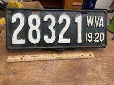 1919 -1920 West Virginia License Plate Older Repaint 28321 picture