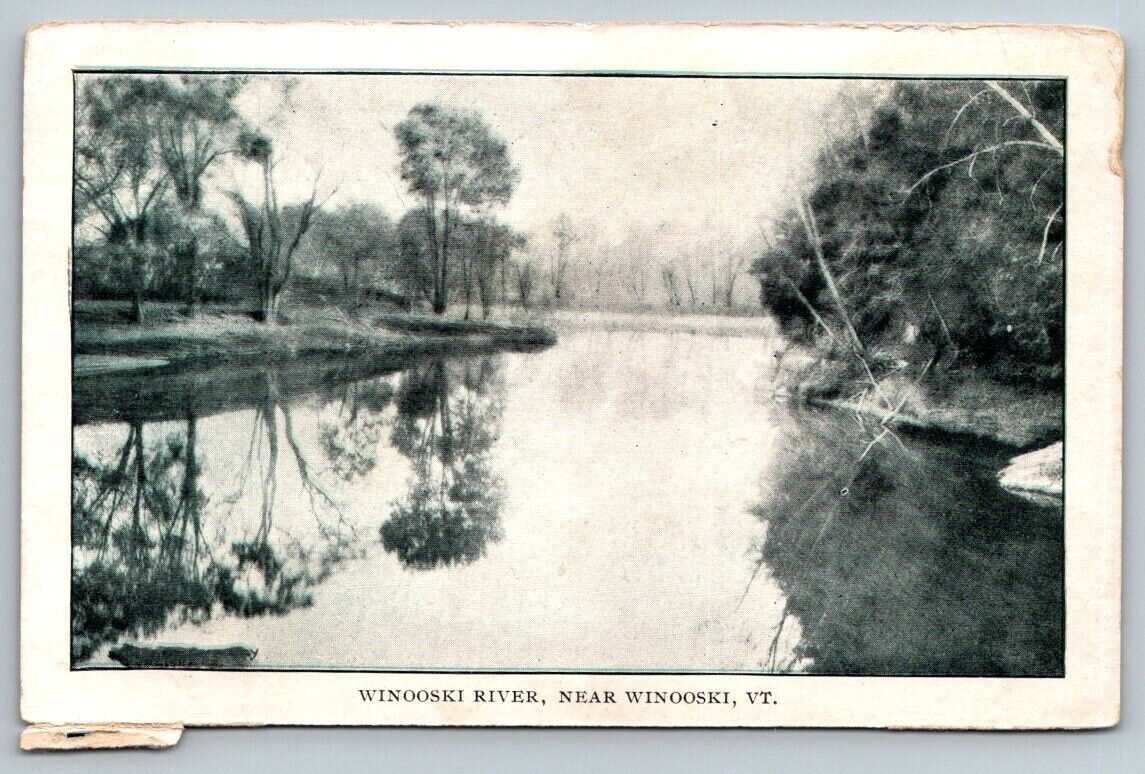 Vintage Vermont Postcard - Winooski River