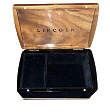 Lincoln Continental Ltd Edition 2012 Black Walnut Valet Jewelry Box. EXC COND picture