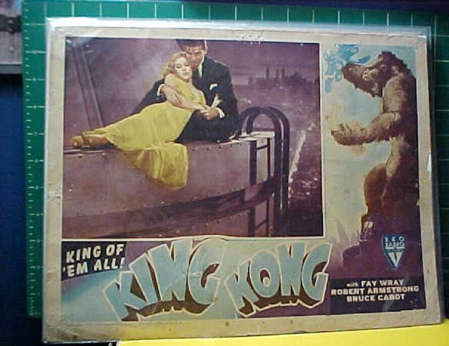 King Kong Fay Wray Bruce Cabot original lobby card 1946