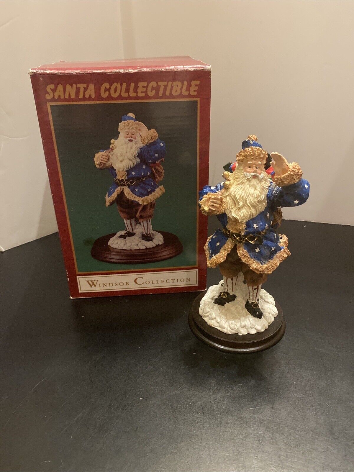 Windsor Collection Patriotic Old World Santa Collectible 8” Christmas Figure