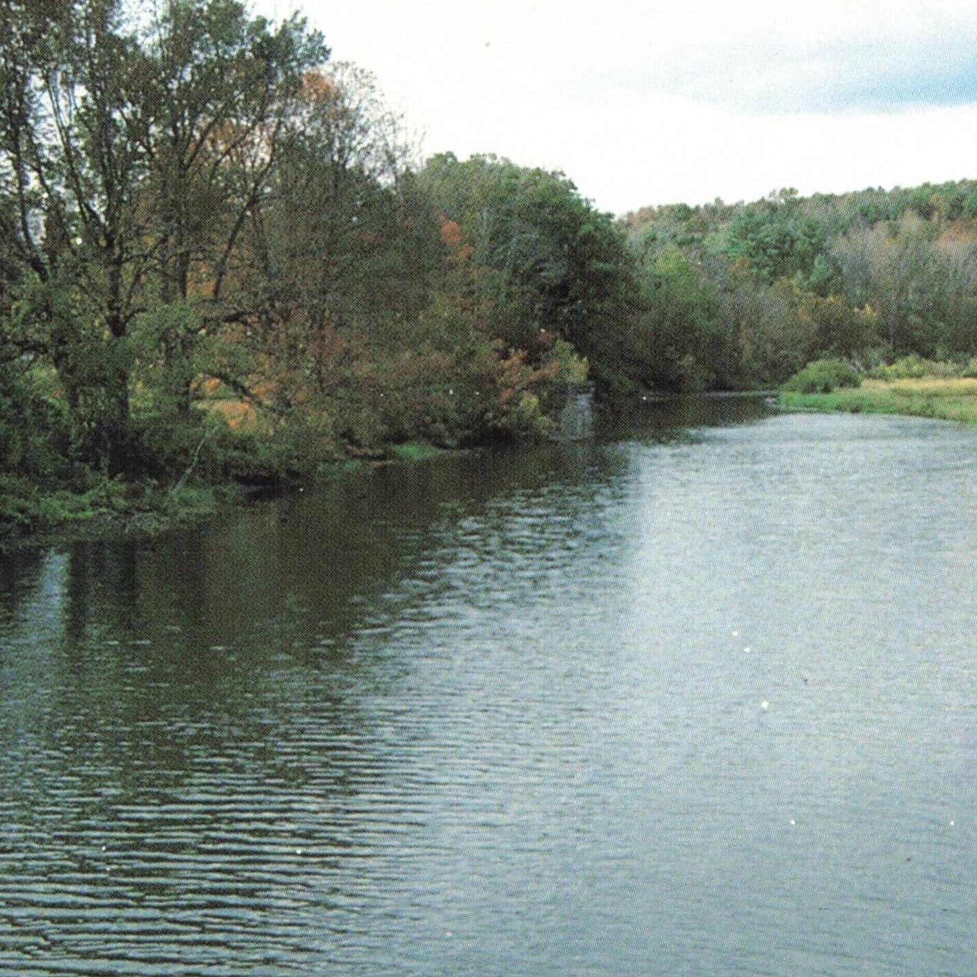 Berkshires Connecticut River Waters MA Stockbridge Massachusetts Chrome Postcard