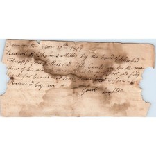 1807 Handwritten Letter Thomas Miller Ichabod Knapp Dummerston VT AF2-A3 picture