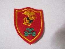 GENUINE MILITARY PATCH SEW ON WW2 ERA US MARINE CORPS LONDONDERRY UNSURE picture