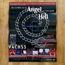 Andrew Vachss RARE Burke Novels SIGNED PROMO POSTER Large 22x28 picture