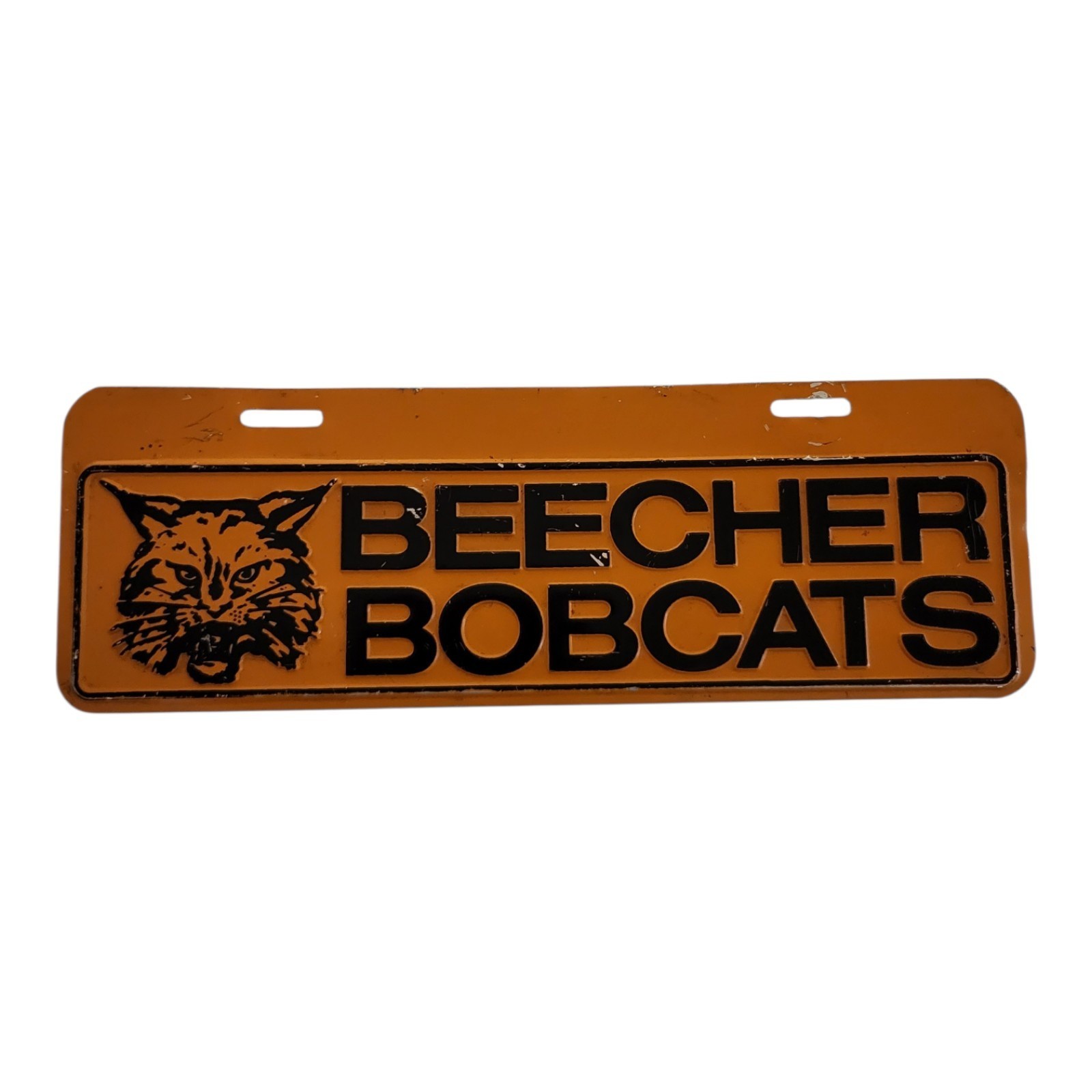 Vintage Beecher Bobcats License Plate Illinois Vintage Beecher Bobcats License Plate Illinois