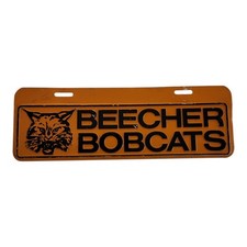 Vintage Beecher Bobcats License Plate Illinois picture
