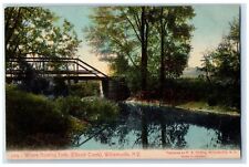 c1910's Where Boating Ends Ellicott Creek Bridge Williamsville New York NY picture