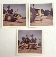 Vintage 1963 Photos Set Of 3 Boy By Heavy Equipment Glebe Rd Arlington Virginia picture