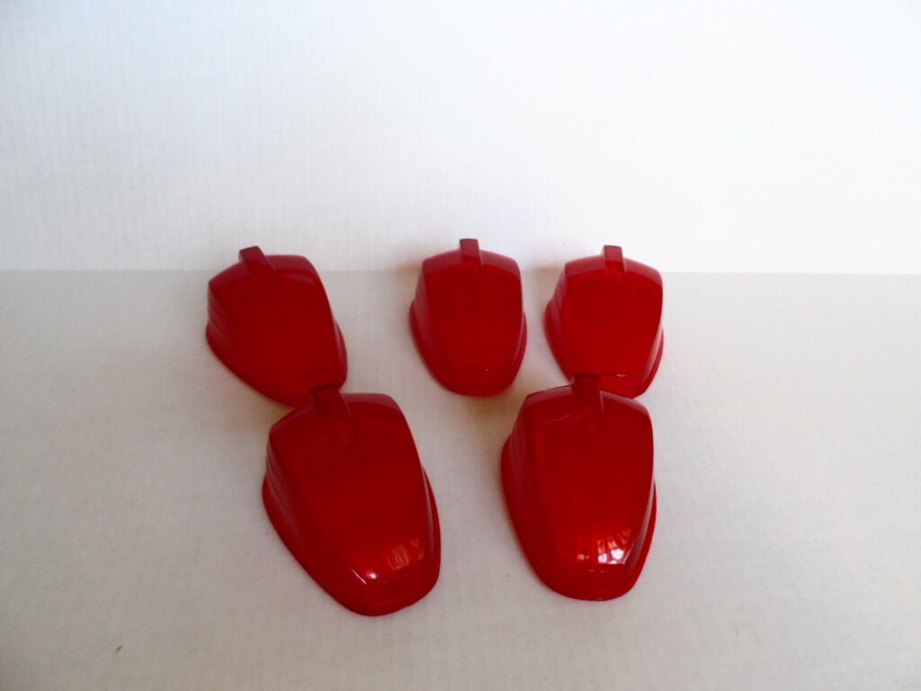 1970'S RED REPLACEMENT LEN CLEARANCE MARKER Set of 5 NEW SERRO SCOTTY 1960'S