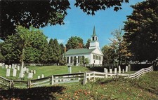 Brownington Village Vermont VT Congregational Church Vtg Postcard I18 picture