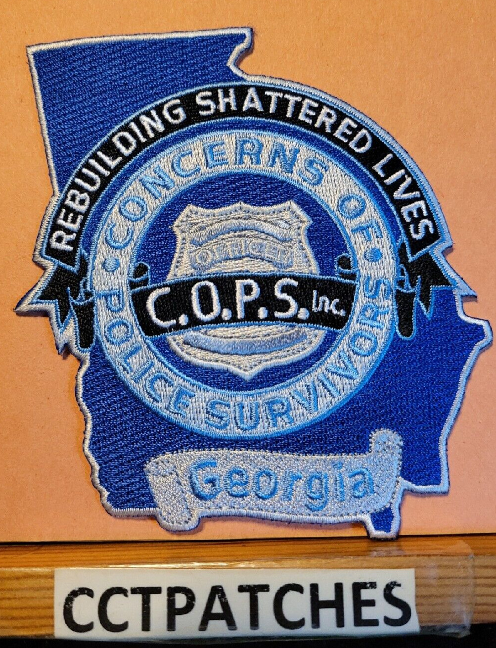 GEORGIA CONCERNS OF POLICE SURVIVORS SHOULDER PATCH GA