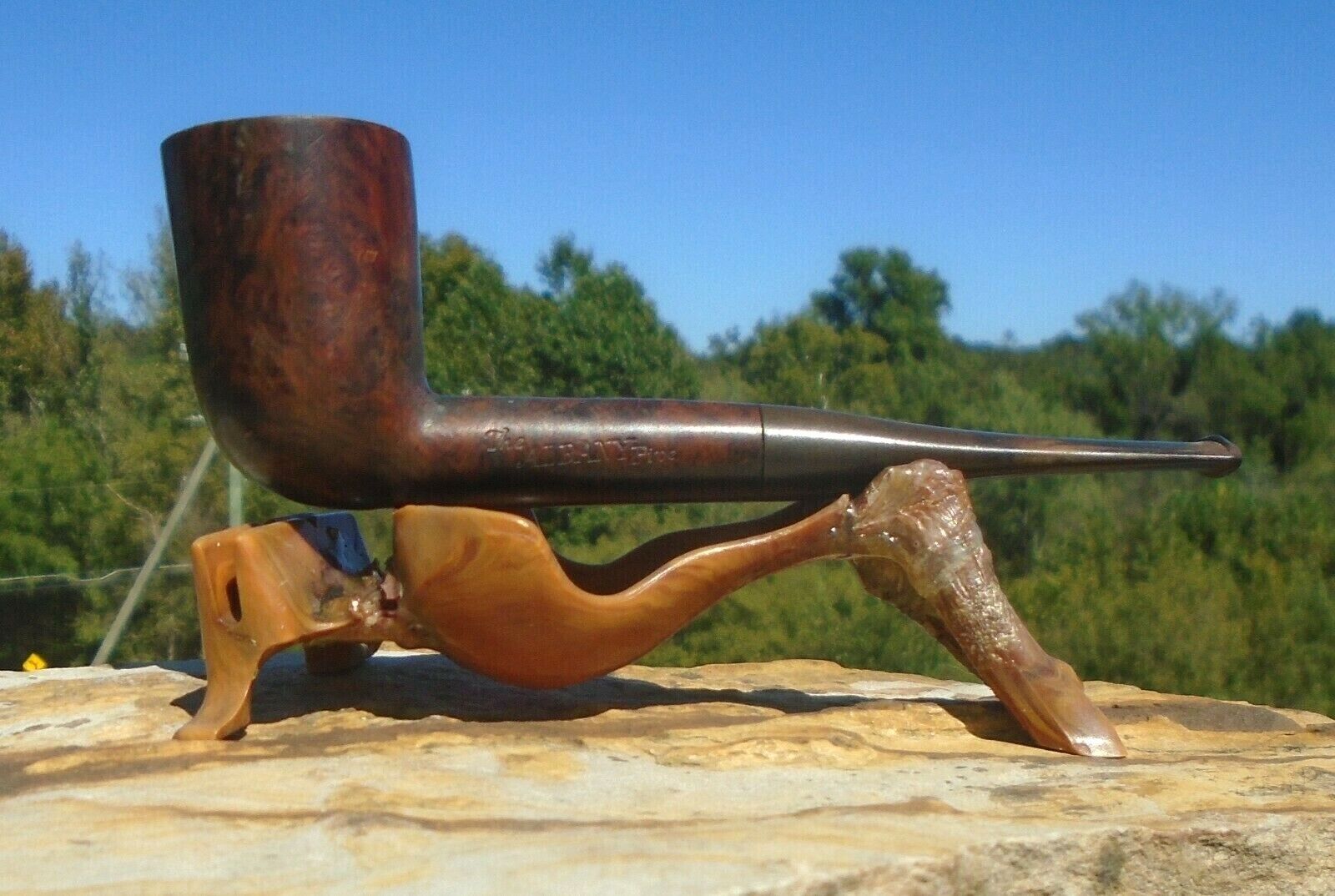 The Albany Pipe 11 Made In England Tobacco Estate Pipe