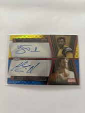 2025 Deadpool Topps Chrome Dual Auto Hugh Jackman and Henry Cavill /15 picture