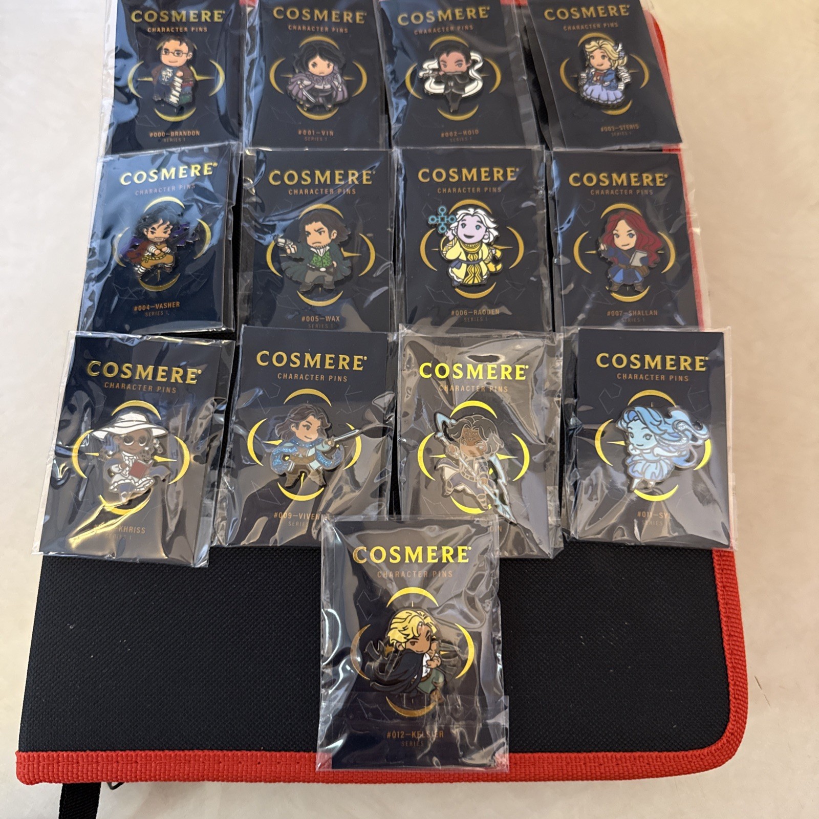 Brandon Sanderson Series 1 Pin FULL Set Cosmere Kickstarter Collectible Brandon Sanderson Series 1 Pin FULL Set Cosmere Kickstarter Collectible