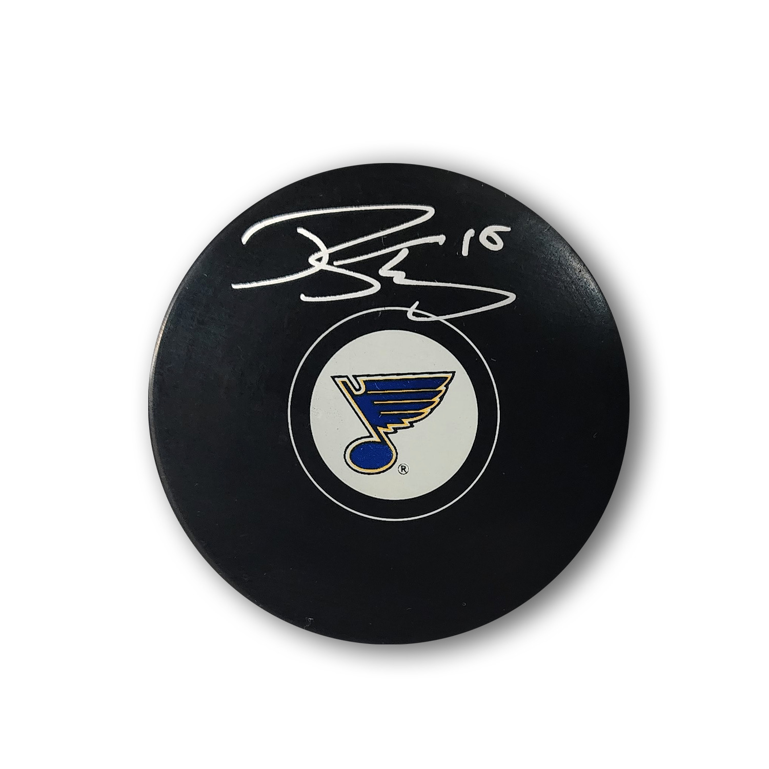Robert Thomas Autographed St. Louis Blues Hockey Puck