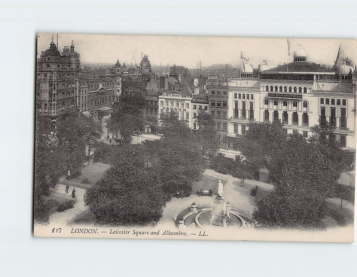 Postcard Leicester and Alhambra, London, England