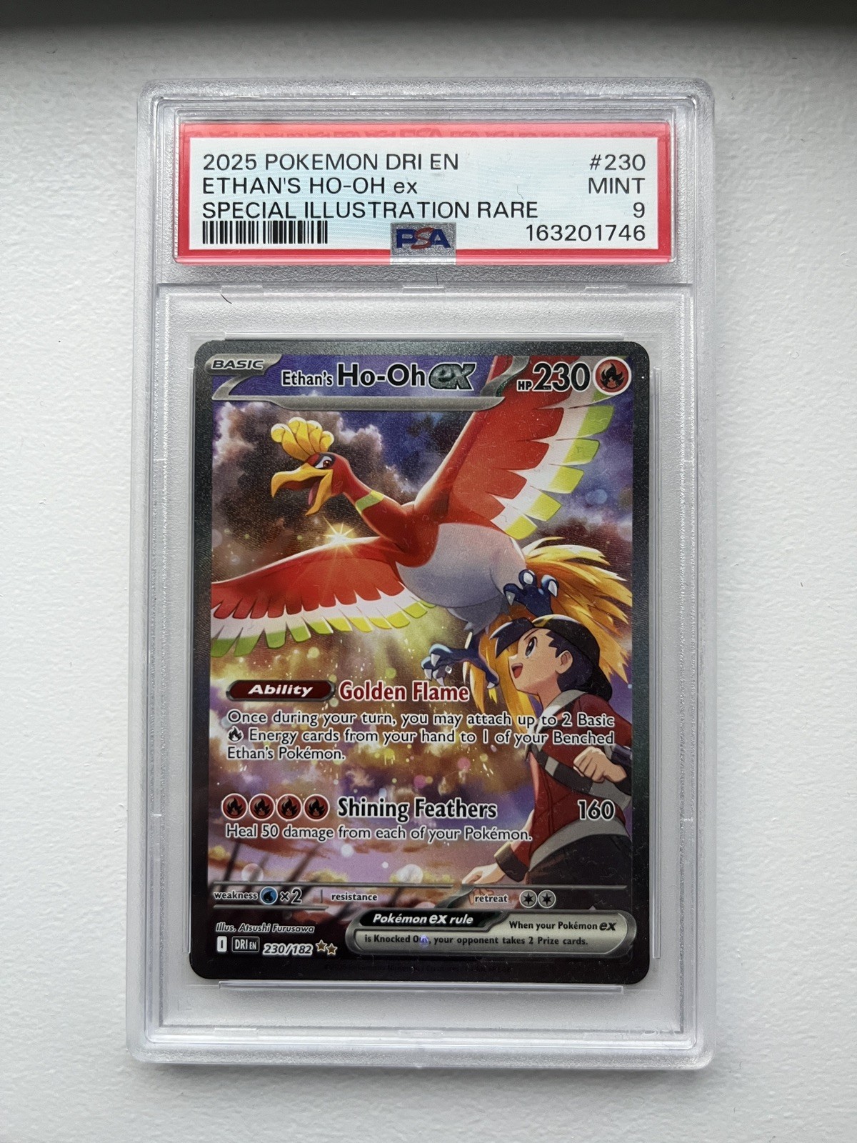 Ethan\'s Ho-Oh ex PSA 9 Destined Rivals · 230/182 · Special Illustration Rare