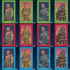 TOPPS STAR WARS CARD TRADER T - 206 SERIES 2 PART 3 GREEN RED BLUE SET 12 CARD picture