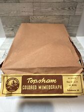 TOPSHAM Colored 60 Blue Mimeograph Paper 500 Sheets 8.5x11 *Damaged Package* picture