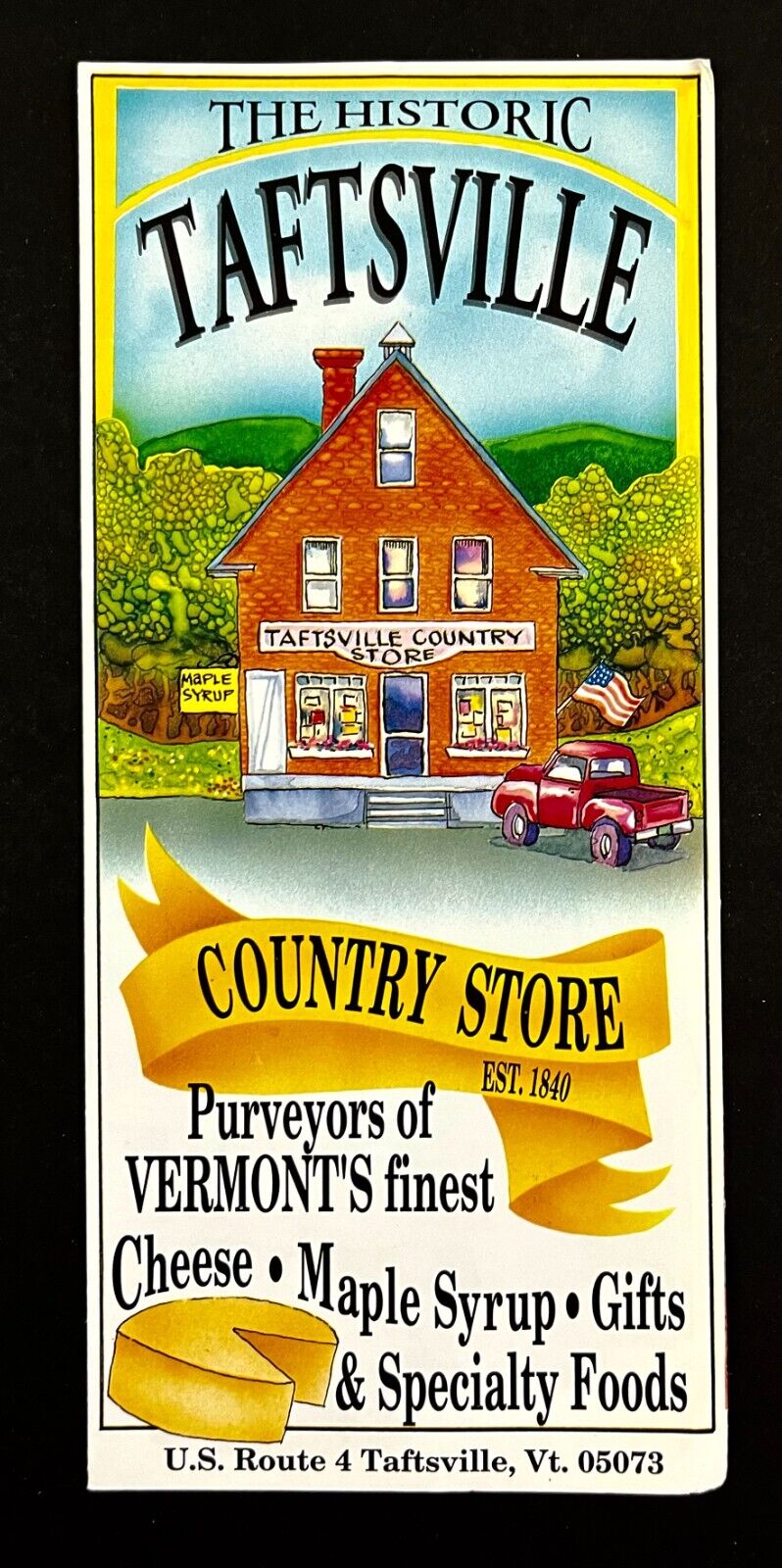 2000s Historic Taftsville Country Store Vermont Vintage Travel Brochure Comics