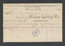 1886 HIRAM SIBLEY & CO { SEEDSMEN } ROCHESTER NY BILLHEAD picture