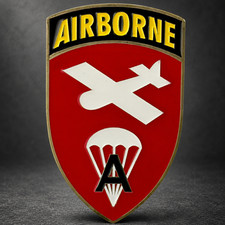 Airborne School 1-507th PIR Alpha Company Fort Benning Black Hat Challenge Coin picture