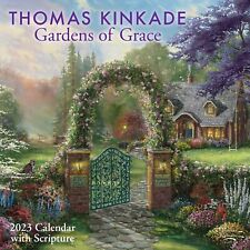 THOMAS KINKADE - GARDENS OF GRACE - 2023 WALL CALENDAR - BRAND NEW - 872557 picture