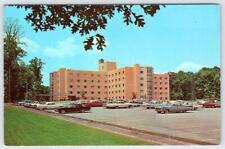 1960's FAIRFAX COUNTY HOSPITAL VIRGINIA CLASSIC CARS PARKING LOT POSTCARD picture