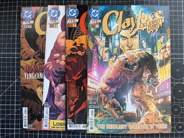 DC Clayface Celebrity Dirt #1-4 A Covers All 1St Prints Upcoming Film Batman DC Clayface Celebrity Dirt #1-4 A Covers All 1St Prints Upcoming Film Batman
