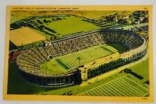 Linen Postcard, Cambridge, Massachusetts, Harvard Football Stadium, ca 1940 picture