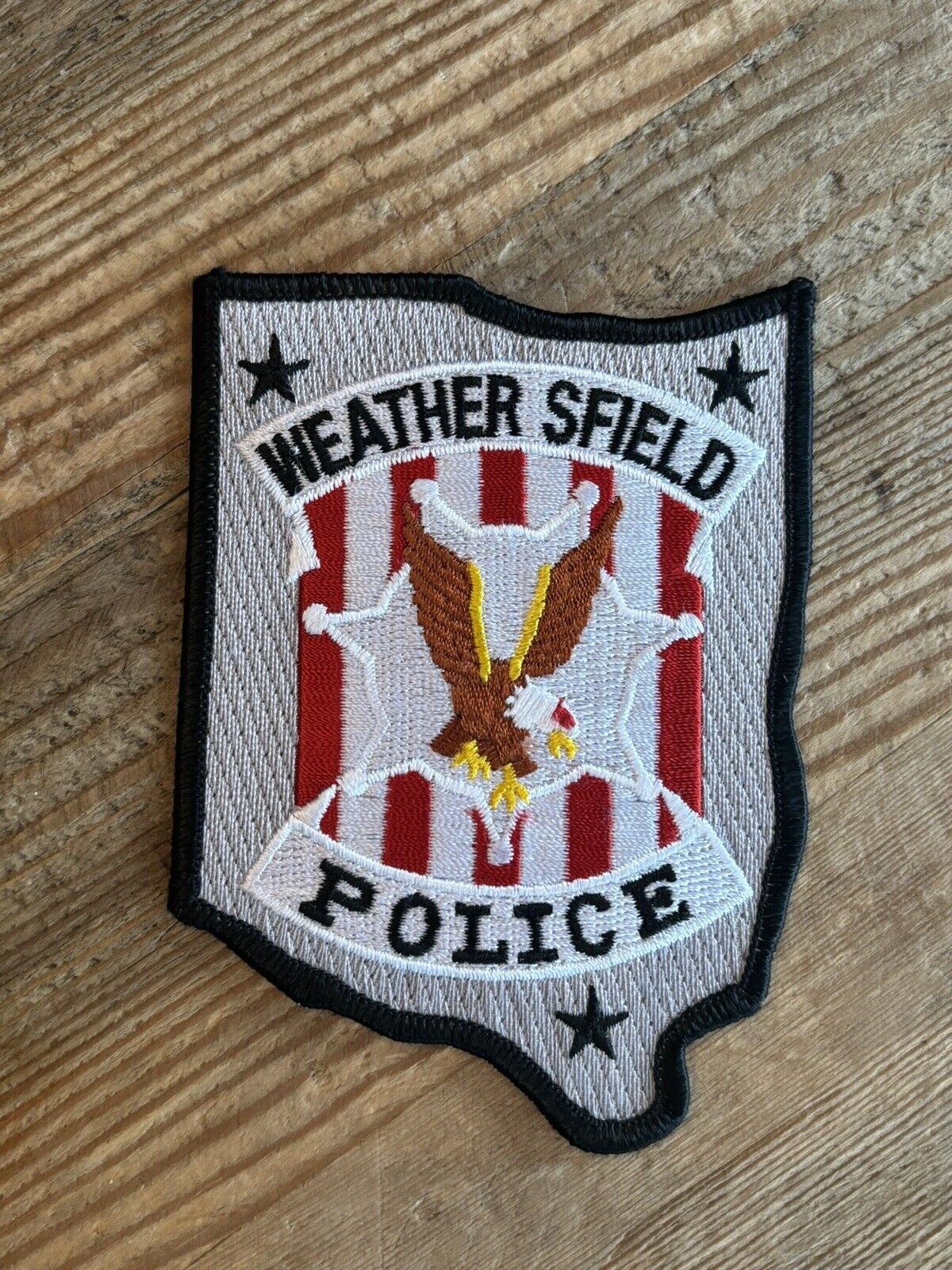 Weathersfield Ohio OH Police Shoulder Patch New Bald Eagle