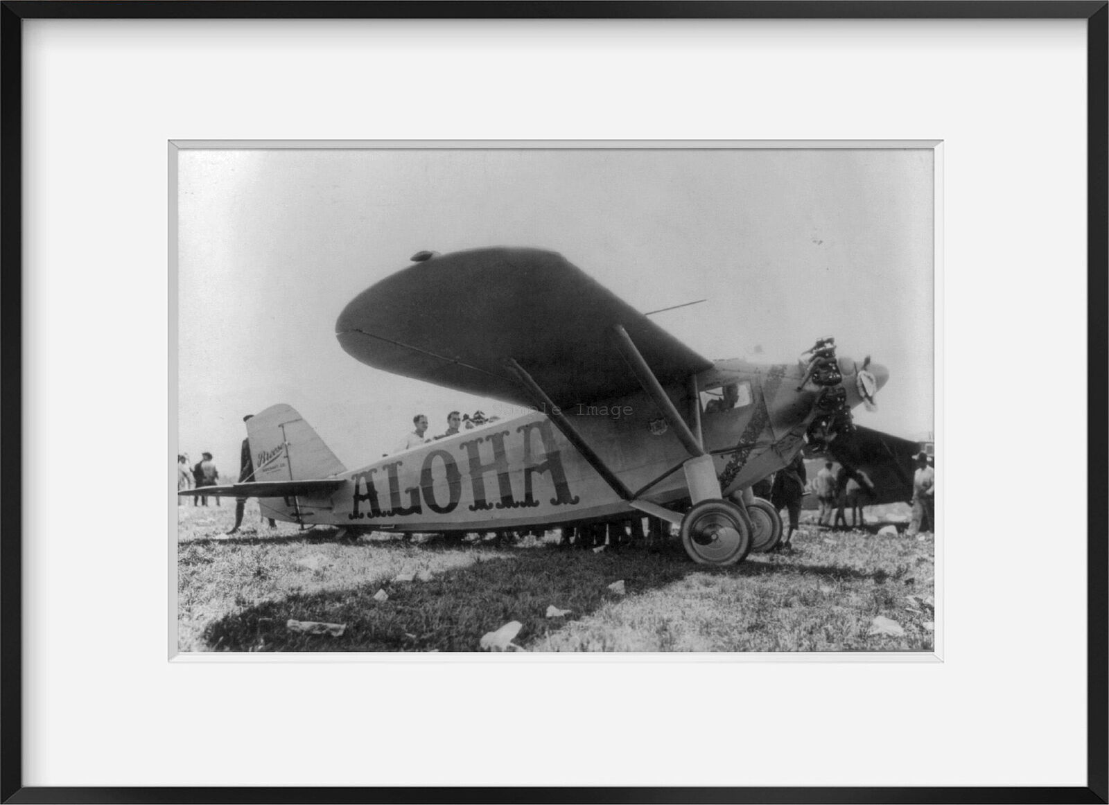 Photo: Martin Jensen's Aloha monoplane, August 1927, Dole Air Race, California t