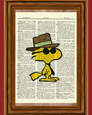 Woodstock Peanuts Charlie Brown Dictionary Art Print Picture Poster Snoopy picture