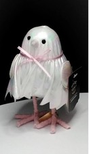 CUTE Hyde & Eek Target 2025 WHISPER Shimmer Ghost Halloween Bird Decor NEW  picture