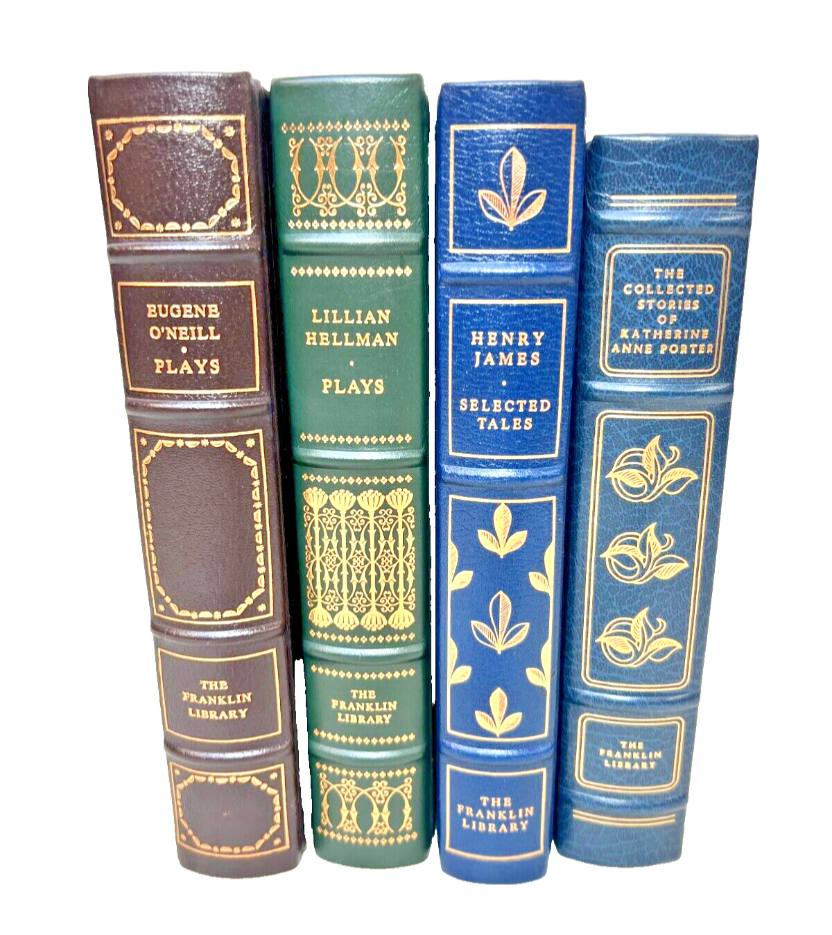 4 Franklin Library Books, Limited Editions Leather Bound 22K Gold Gilt