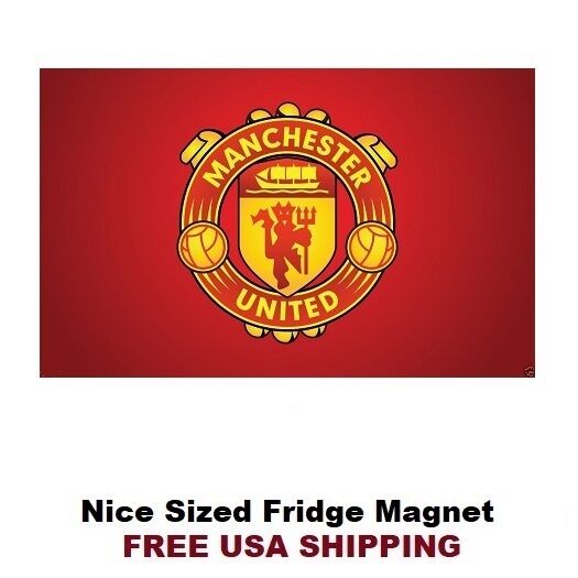 168 Manchester United Logo Flag Soccer Refrigerator Fridge Man Cave Magnet