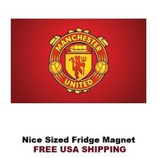 168 Manchester United Logo Flag Soccer Refrigerator Fridge Man Cave Magnet picture
