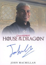 RITTENHOUSE HOUSE OF THE DRAGON SERIES 2 JOHN MACMILLAN CANVAS AUTO CARD picture